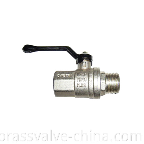 Nickel Plated Full Port Brass Ball Valve Hb04 Jpg